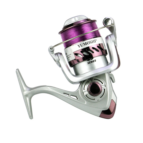 YUMOSHI plastic head fishing reel fishing reel fishing reel sea rod raft fishing lure fishing gear spinning wheel with line