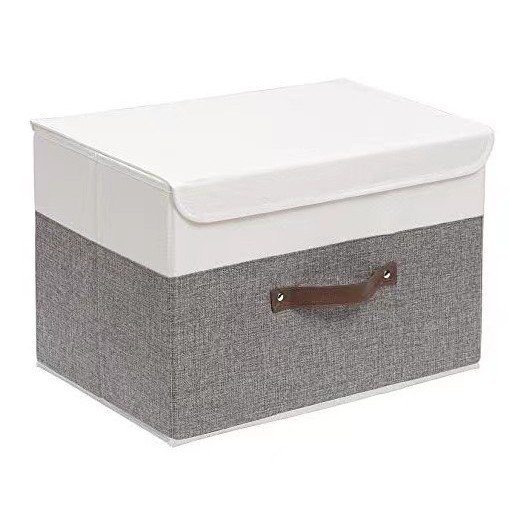 Caja de almacenamiento de costura de lino caja de almacenamiento de juguete caja de almacenamiento caja de organización tamaño lavable se puede pedir tienda de fábrica