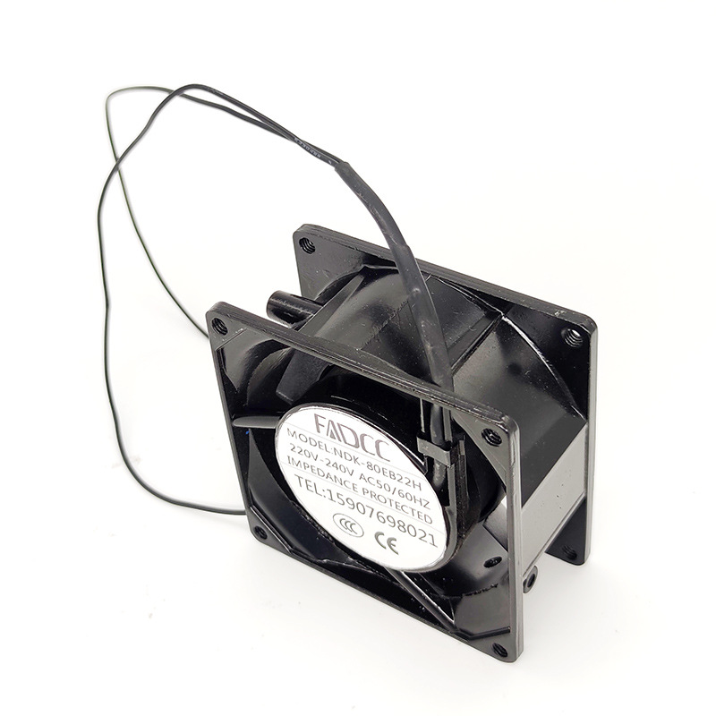 AC AC Fringe Axis 8038 Industrial Verculator Metal Iron Leaf Thermal Cabinet Tank Rolling Dropdium Settled Fan 5