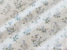 1.6米宽清新小花系列 纯棉斜纹印花布料 衣服床品手工面料批发