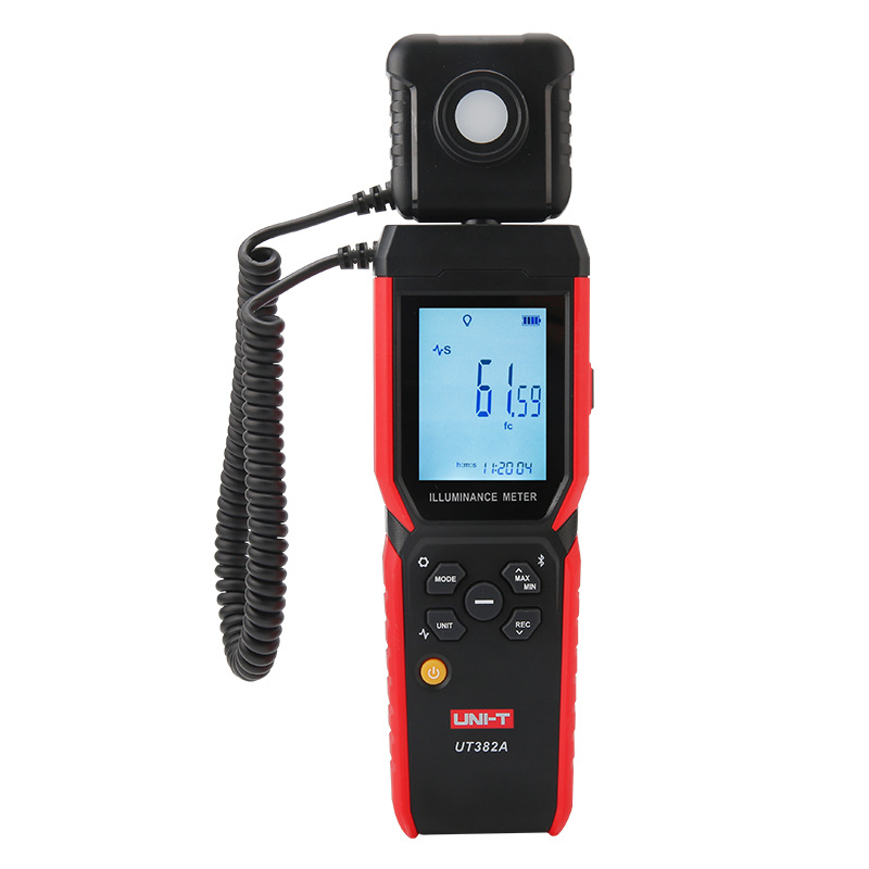 优利德UT382A数字式照度计 高精度光照测光流明测试仪亮度测量仪