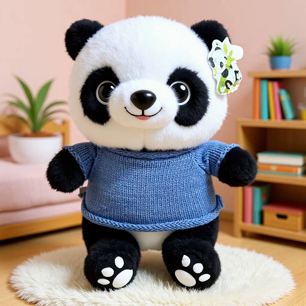 Panda lindo muñeca de peluche vestido Tesoro Nacional Panda muñeca Chengdu recuerdos festivos regalos impresión logotipo