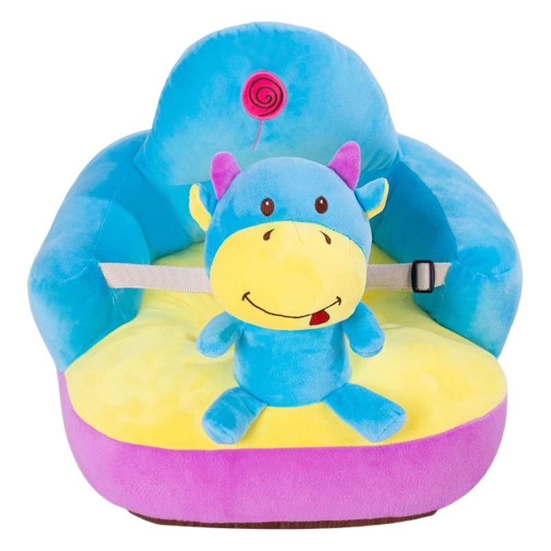 Al por mayor de los niños pequeño sofá asiento de dibujos animados bebé aprendizaje Silla de peluche de juguete bebé asiento de seguridad regalo de cumpleaños