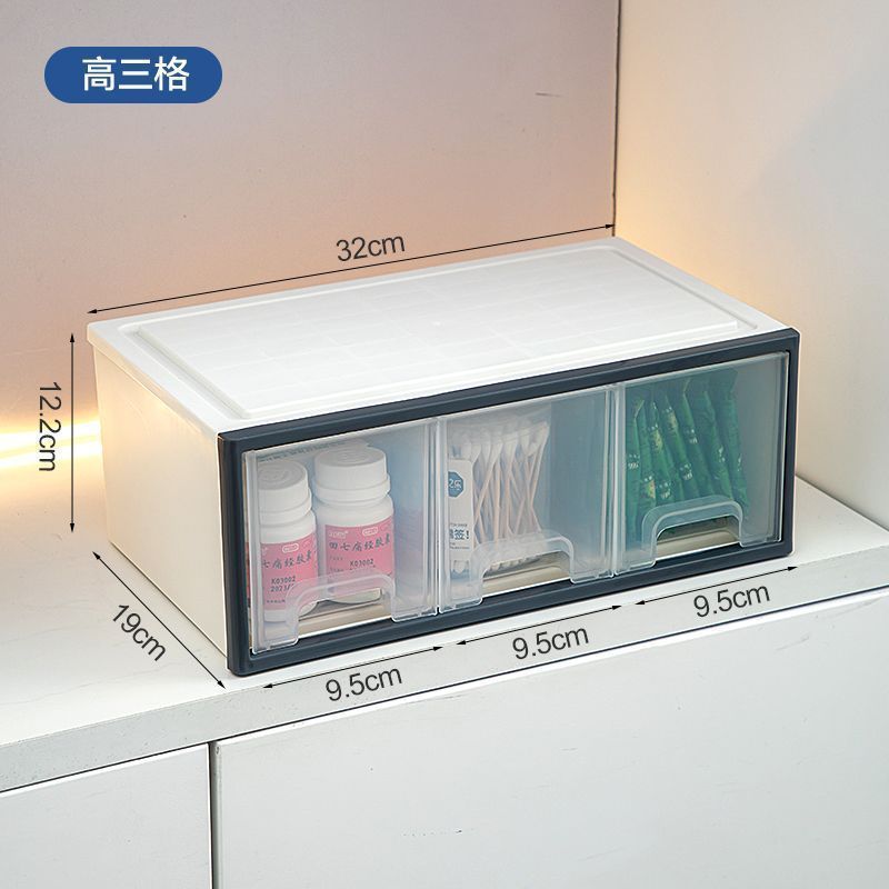 家用药箱家庭装大号抽屉式常用药品收纳盒多层大容量透明分|undefined