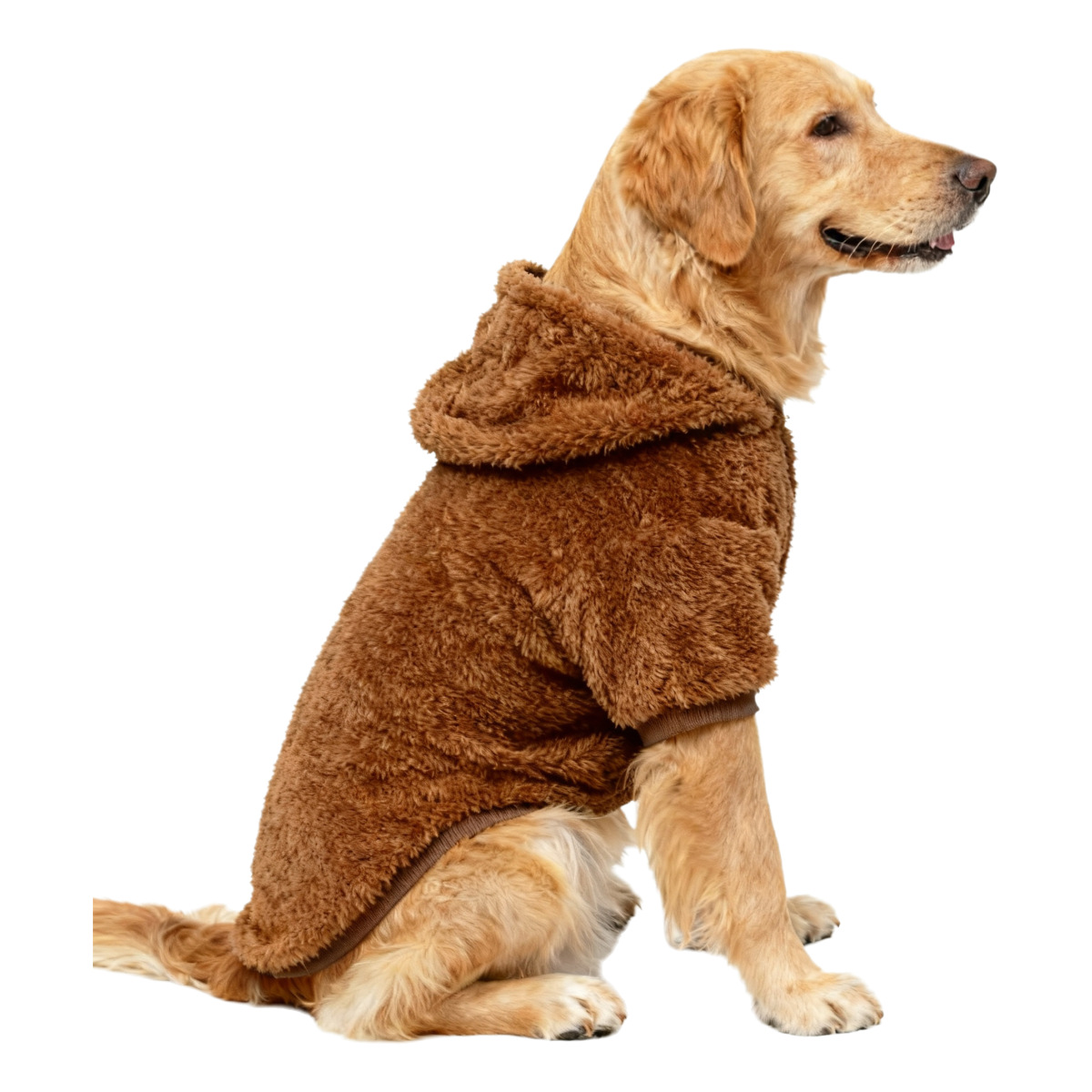 Sınır ötesi kış büyük köpek giysileri orta ve büyük köpekler için çift taraflı kadife Golden Retriever Labrador çoban ev sıcak ve dökülme önleyici