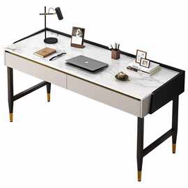 电脑桌台式简约家用轻奢伸缩书桌女生卧室化妆桌子简易办公写字桌