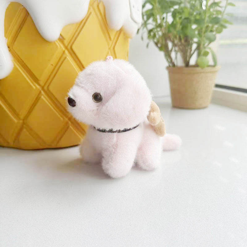 かわいい子犬のペンダント、ぬいぐるみ、テディベア人形、バッグの飾り、キーホルダー、人形アクセサリー、漫画|undefined