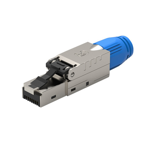 Six, Seven, and Eight-Category FTP Shielded, Crystal-Free, Fully Gold-Plated 10-Gigabit RJ45 Network Crimpless Ethernet Connectors