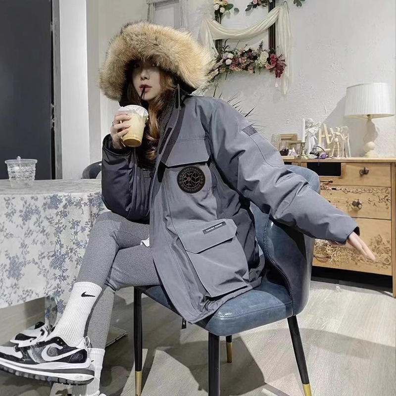 Cross-Border New Winter down Jackets for Men and Women, High-End Version, Thickened Fur Collar, Hooded Parka Jackets Cross-Border New Winter down Jackets for Men and Women, High-End Version, Thickened Fur Collar, Hooded Parka Jackets