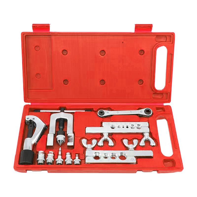 11 unid expansor de tubo de aire acondicionado del coche herramienta de reparación de refrigeración del refrigerador tubo de cobre escariador expansor tubo de aluminio campana boca