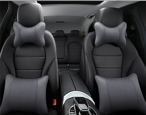 Suede car headrest car interior accessories car neck pillow small pillow seat cushion large pillow bone headrest