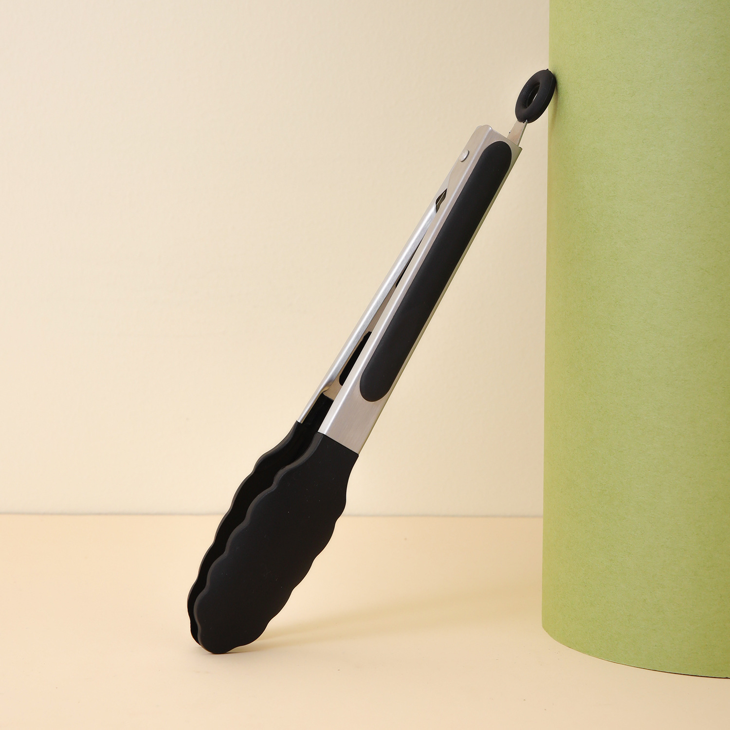 Clipe de alimentos de silicona de acero inoxidable de 9 pulgadas clipe PP clipe de alimentos clip de barbacoa al aire libre clip de barbacoa anti-calor clip de alimentos