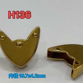 厂家现货直发批发夹尾 手袋上螺丝拉链尾夹 箱包五金配件拉尾