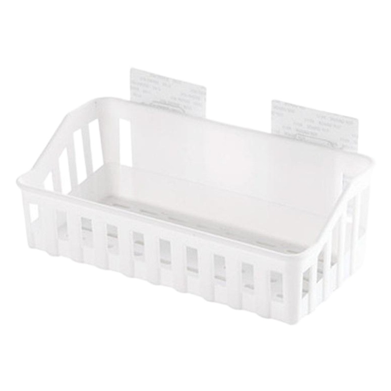 Estante de almacenamiento de baño sin costuras agujero sin clavos inodoro de plástico montado en la pared estante de almacenamiento de lavabo suministros de tocador