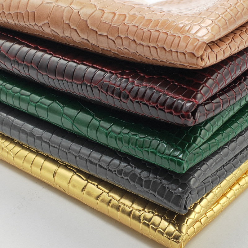 动物纹PVC人造皮革 1.0mm鳄鱼纹 手袋箱包沙发座垫软包皮革面料