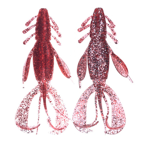  New Product Elegant Shrimp Luya Soft Bait Soft Insect Simulation False Bait Texas Fishing Group Jig Added Salt and Fishy Soft Bait Shrimp