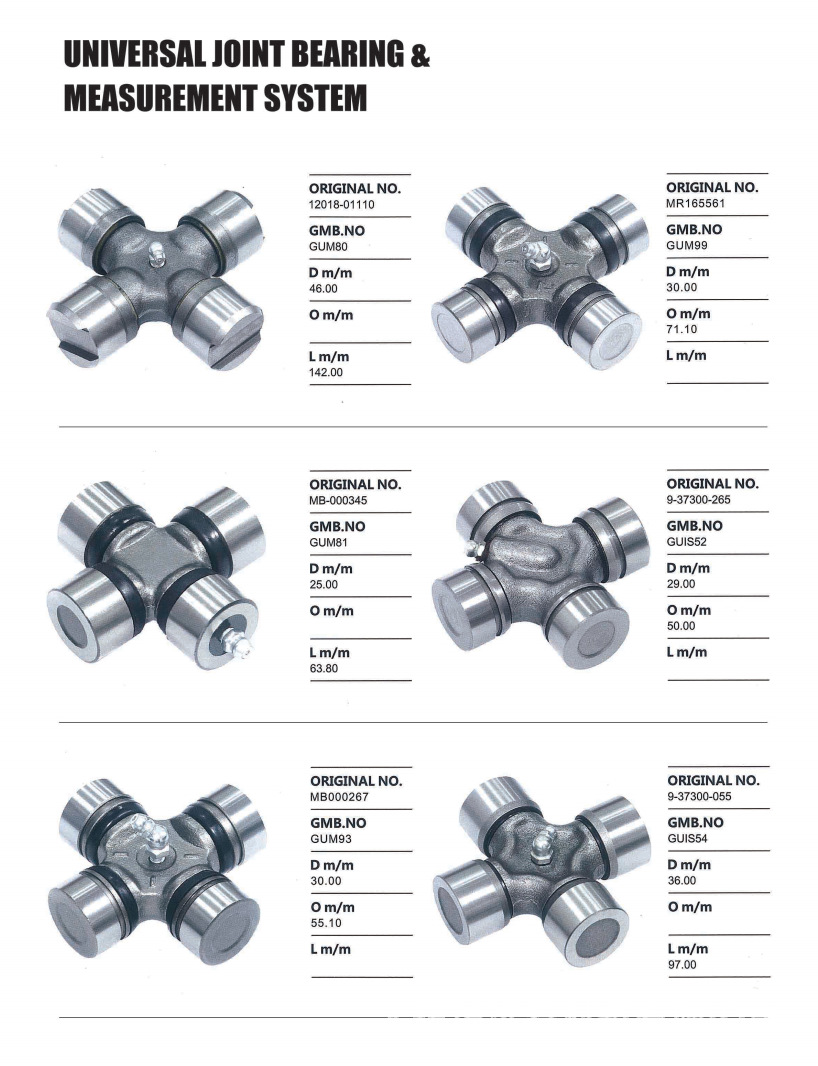 EQ140 universal joint cross shaft 39×118, cross bearing assembly for truck rotary tiller drive shaft