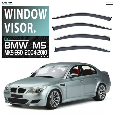 Rain shield – F90 F10 - standard-packaging-without-logo-bmw-m5-mk5-e60-2004-2010-plexiglas-with-bright-strips-rain-shield