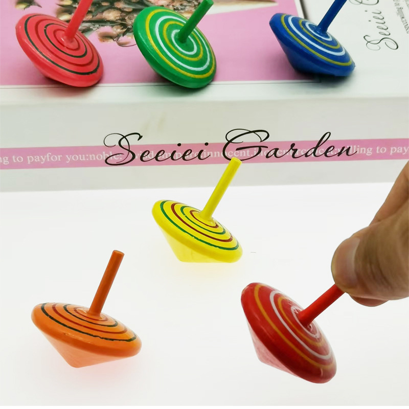 Wooden Spinning Top Image 1