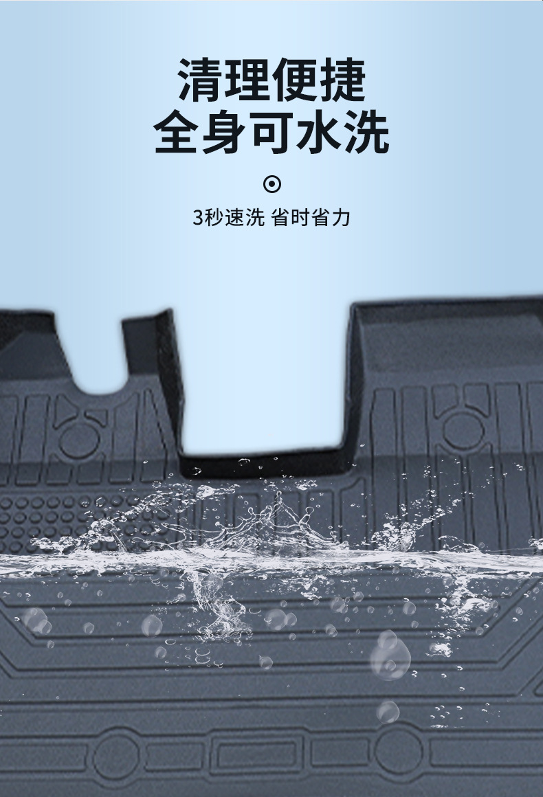 Jmc Fushun E Fushun Floor Mats Tpe New Energy Pure Electric Front Row Fully Surrounded Car Floor Mats Wear-Resistant
