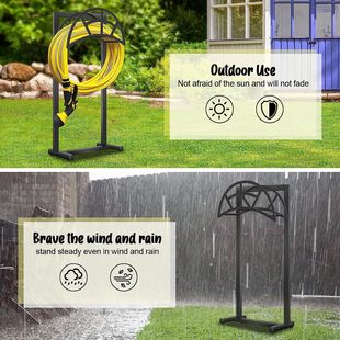 Cross Border Metal Garden Hose Bracket Removable Water Hose Bracket Freestanding Heavy Duty Metal Hose Hanger