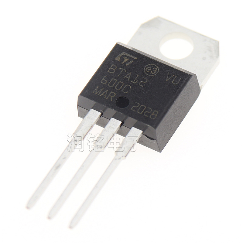 全新国产 BTA12-600C TO-220 直插 大芯片 600V 12A 双向可控硅