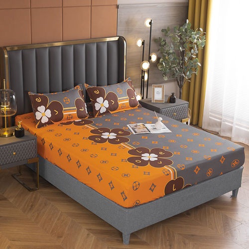 Slip-resistant bed sheet set, single piece of memory foam bed cover, home use, fully elasticated bed sheet cover