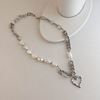 Necklace from pearl, design fashionable chain for key bag , Korean style, trend of season