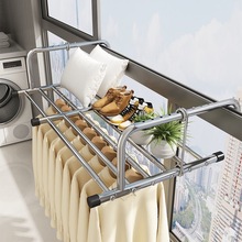 阳台晒鞋架晾鞋子神器防盗窗晾衣架窗外护栏家用挂钩凉鞋置物架子