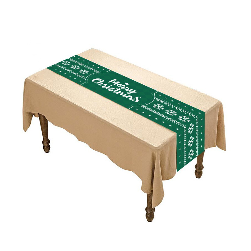 2022 transfronterizo nuevo camino de mesa de Navidad mantel mesa de comedor sala de estar decoración suministros impresión creativa a prueba de agua