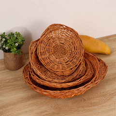 雙耳煲籃柳編雙耳煲仔筐砂鍋籃藤籃柳條編織置物筐子水果籃餐廳用