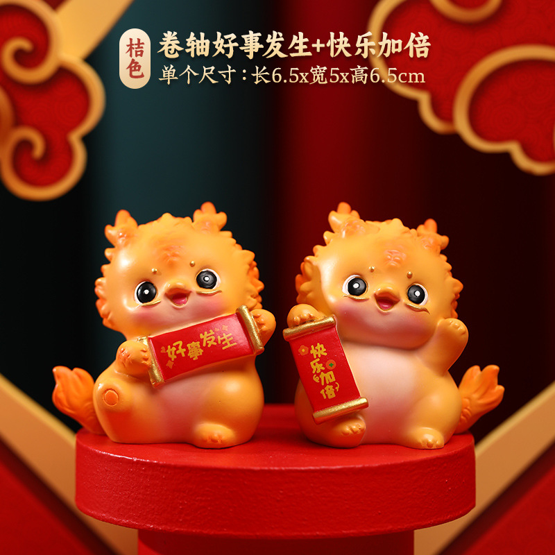 Cultural creativo afortunado dragón ciego caja decoración nacional moda zodiaco dragón año hecho a mano creativo festivo regalo de vacaciones regalo de año nuevo