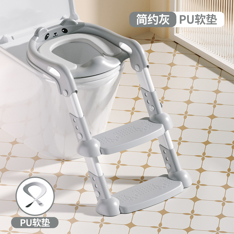 Inodoro para niños, tipo escalera, niño, niña, bebé, inodoro, asiento, asiento, escalera plegable, taburete auxiliar, inodoro