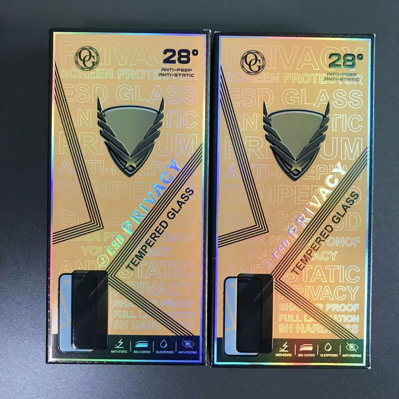 适用三星A80/A90全屏防钢化膜 三星A70防静电高铝防窥手机钢化膜