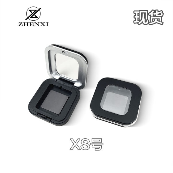 In stock matte black MUF mini XS small size eye shadow repair magnetic suction replaceable sub-package portable sample DIY empty plate