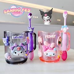 マウスウォッシュカップ高価値透明インウォッシュカップ家庭用かわいい歯ブラシカップル歯ブラシ歯磨きカップセット卸売
