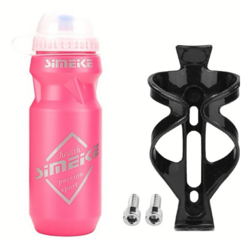 Deportes hervidor botella bicicleta de montaña con cubierta de polvo de plástico hervidor botella titular traje accesorios de equipo de equitación