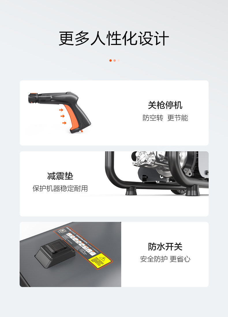 Yili High-Pressure Car Washer 4301 Water Gun High-Power 220V Household Induction Powerful Portable Cleaning Machine