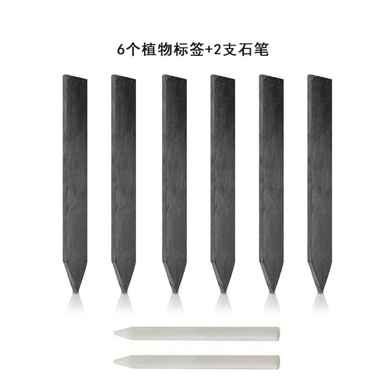 15 * 2,5 cm 6 etiquetas vegetales + 2 bolígrafos