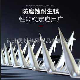 304不锈钢围墙防盗防爬刺院墙铁刺防爬刺钉墙头防盗刺防攀爬刀刺