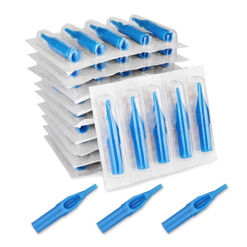 Disposable tattoo blue needle tip RT DT FT traditional needle tattoo needle cap 50 pc/box of tattoo equipment Disposable tattoo blue needle tip RT DT FT traditional needle tattoo needle cap 50 pc/box of tattoo equipment