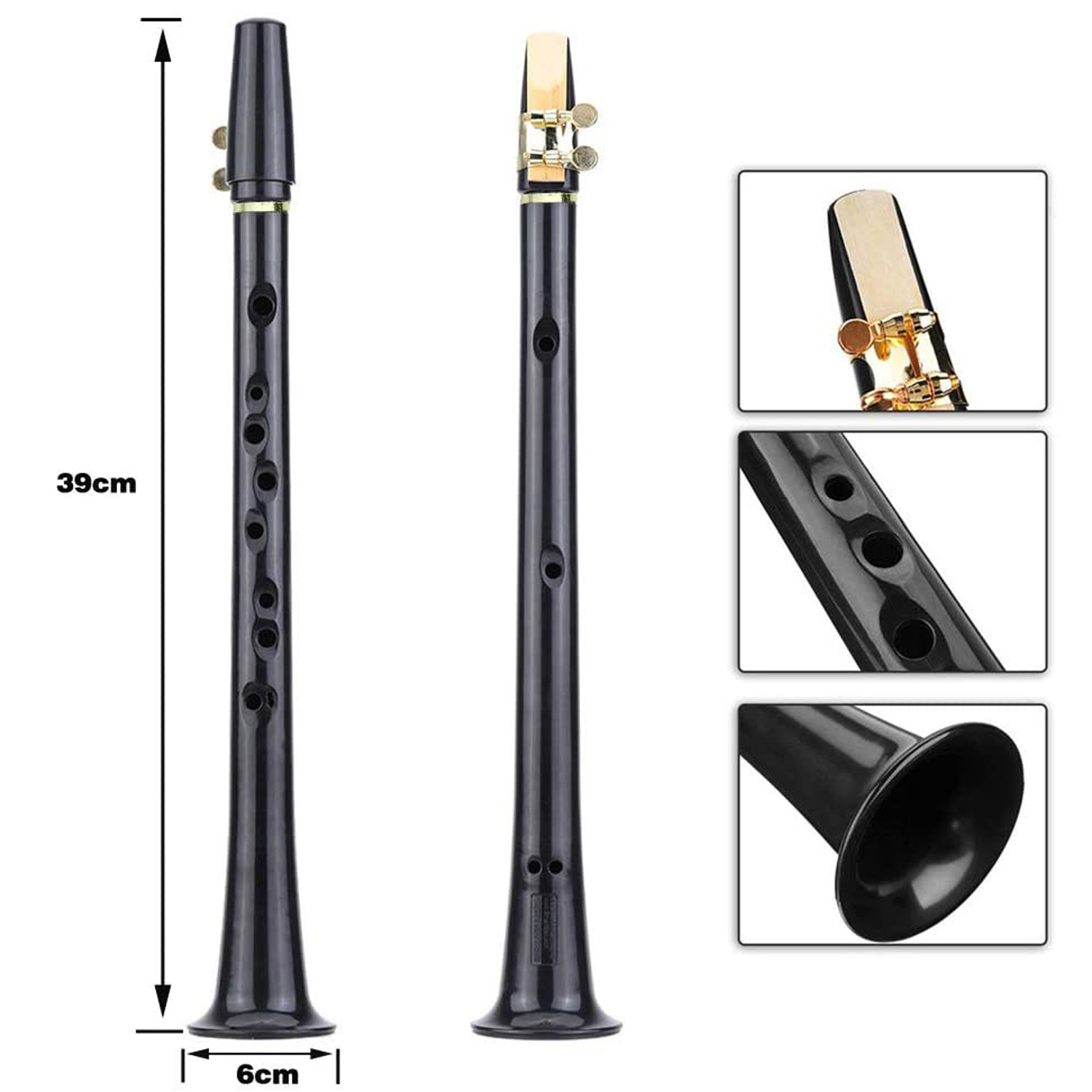 Campana boca bolsillo saxofón mini saxofón 11-agujero saxofón simple portátil saxofón C ajuste