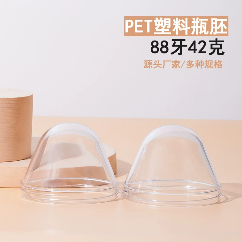 Прозрачный pet бутылка с зародышем большого диаметра 88 зуба 42 г шампунь для мытья тела бутылка для загущения зародышевой трубки для литья под давлением