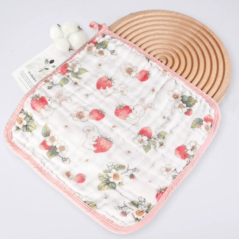 Марлевая косынка, лента, детское полотенце, детский нагрудник для еды, 30×30 см