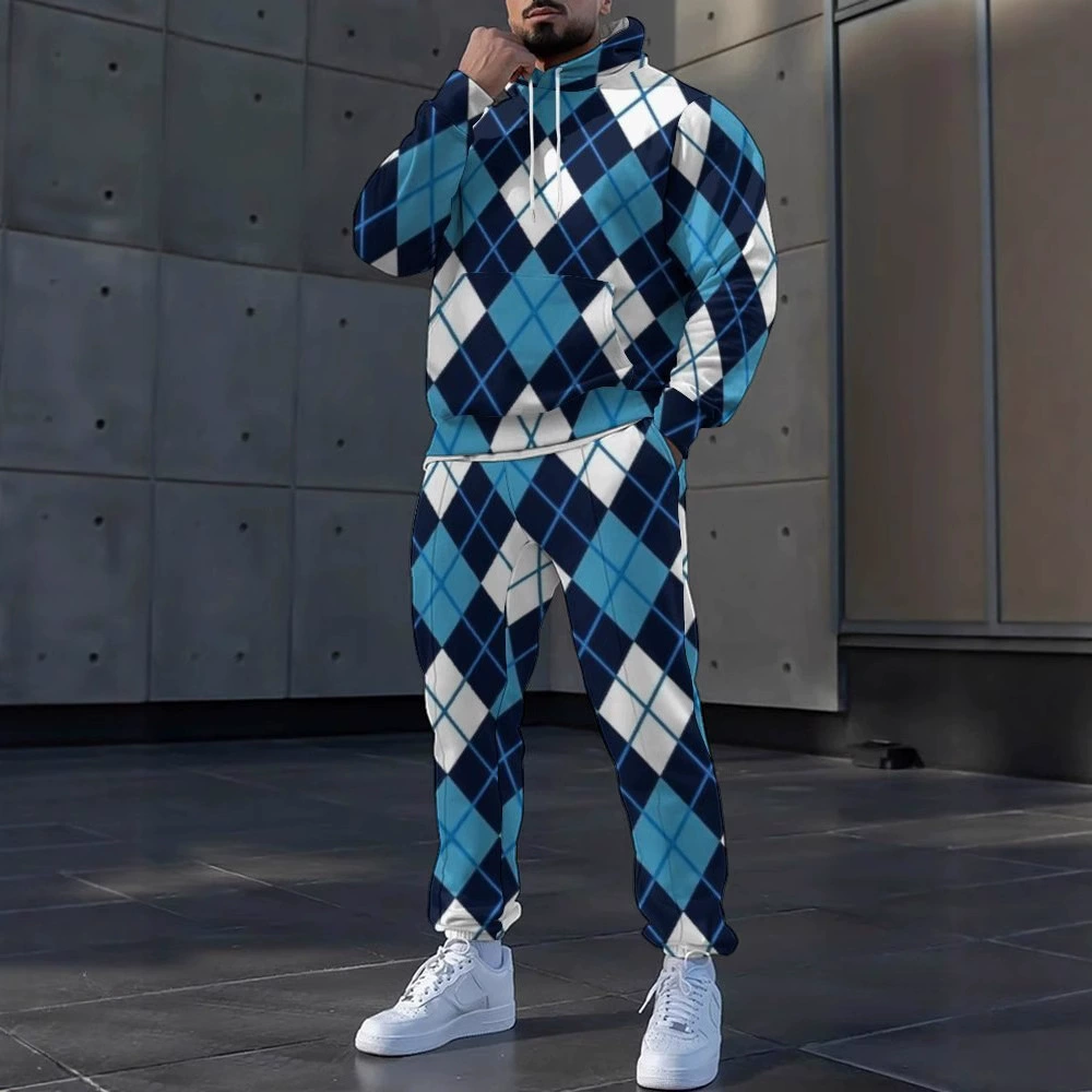 2024 Европейская и американская независимая станция, внешняя торговля, трансграничная новая модная повседневная свободная мужская толстовка с капюшоном, мужской костюм