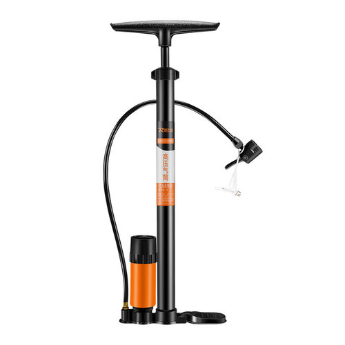 Bicycle pump high pressure pump air pressure gauge car battery electric vehicle universal household inflatable pump basketball