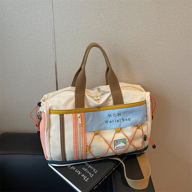 Moda nueva bolsa deportiva de fitness separación seca y húmeda bolsa de almacenamiento de equipaje multifuncional portátil bolsa de viaje de embarque