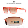 Square street trend sunglasses suitable for men and women, European style