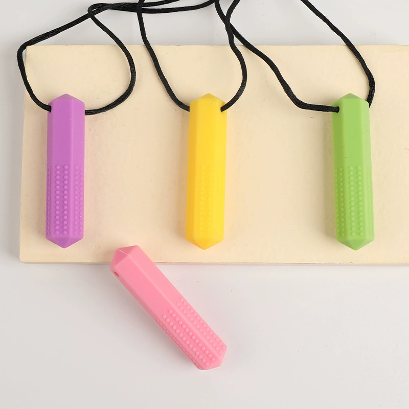 Трансграничные горячие продажи ребенка силиконовый зубной клей детское бриллиантовое ожерелье подвеска типа детский анти-поедать руки успокаивающий клей игрушка