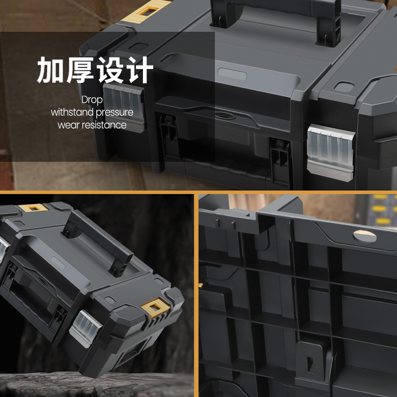 Caja de mantenimiento apilable airaj Caja de herramientas de hardware Caja de almacenamiento Caja de mantenimiento plegable de tres capas gran capacidad super grande